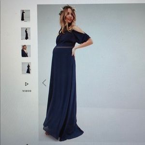 navy blue maternity bridesmaid dress